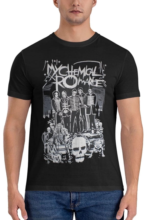 My Chemical Romance T-shirt Cotton Short Sleeve Crew Neck Soft T-shirt