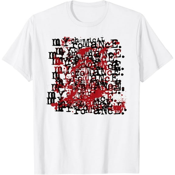 My Chemical Romance T-shirt Curse You T-Shirt Cotton Short Sleeve Crew Neck Soft T-shirt