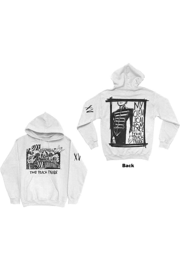 My Chemical Romance Unisex Pullover Hoodie: XV Marching Frame (Back Print) (XX-Large)