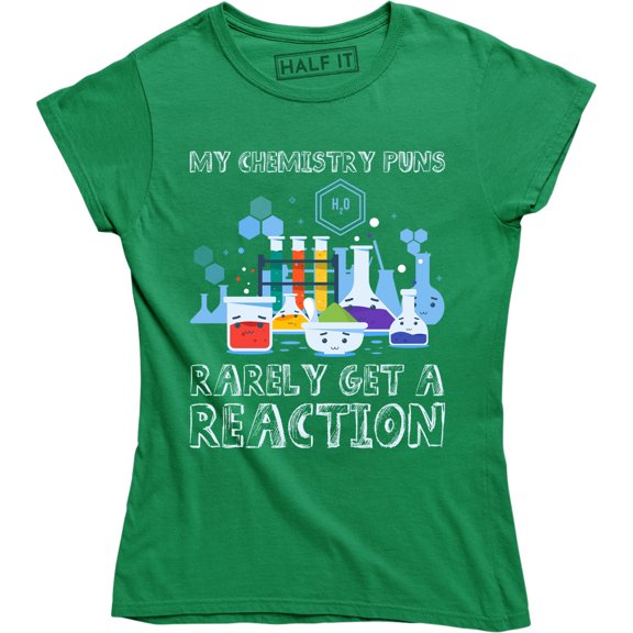 My Chemistry Puns Rarely Get A Reaction Funny Science Teacher Kids T-Shirt