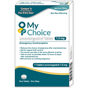 PlanB One-Step Emergency Contraception, 1 Tablet, 1 dose