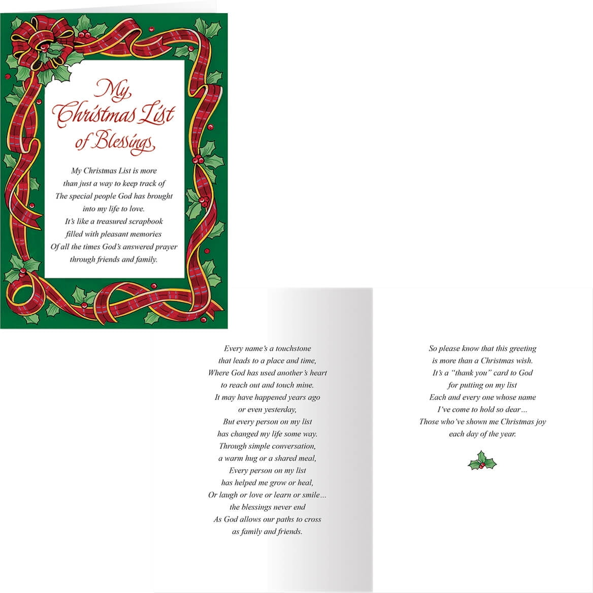 Walter Drake My Christmas List Holiday Boxed Greeting Cards with