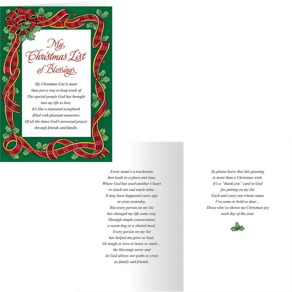 My Christmas List Christmas Card Set of 20