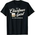 thumbnail image 1 of My Christmas Spirit is Bourbon for Funny Whiskey Drinker T-Shirt, 1 of 4
