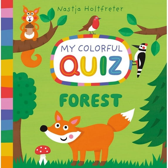 My Colorful Quiz Forest, (Board Book)