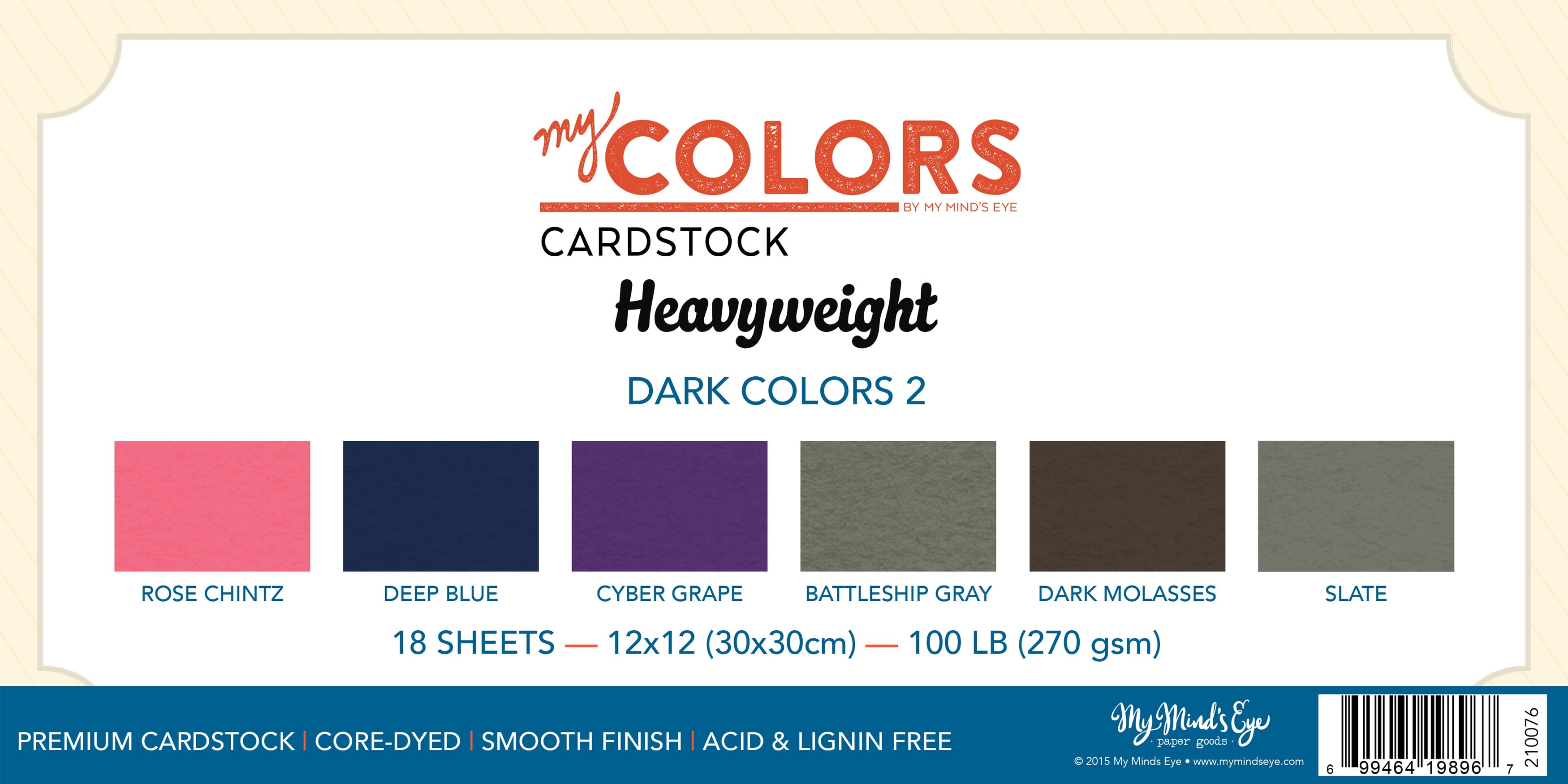 My Colors 100lb Heavyweight Cardstock 12 inch x12 inch -Putty