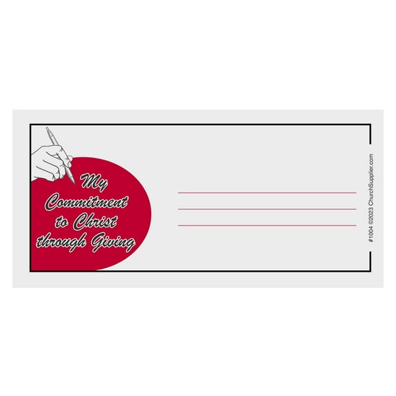 My Commitment to Christ Offering Envelopes Pkg of 500