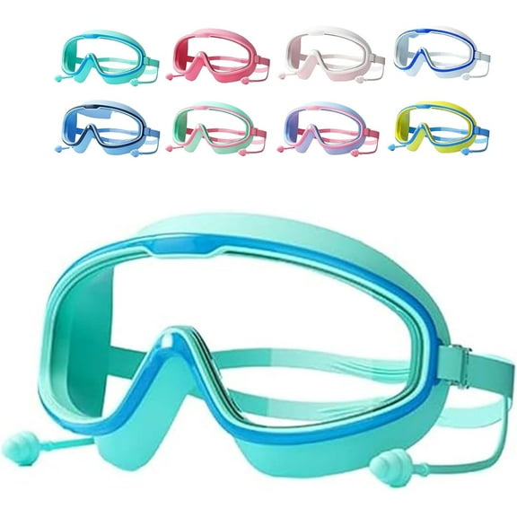 My Cool Summer Clip on Goggles, HD Waterproof and Anti-Fog Swimming Goggles for Ages 2-14