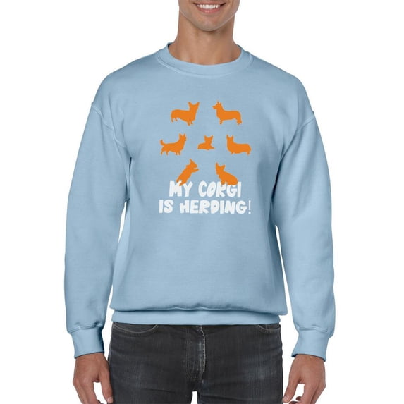 My Corgi Is Herding! Banner Sweatshirt Men -Image by Shutterstock, Male Medium