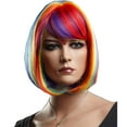 thumbnail image 1 of My Costume Wigs Rainbow Bob with Bangs Halloween, Cosplay and Dress Up, 1 of 4