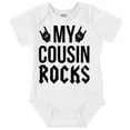 thumbnail image 1 of My Cousin Rocks Family Musician Romper Boys or Girls Infant Baby Brisco Brands 18M, 1 of 6