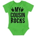 thumbnail image 1 of My Cousin Rocks Family Musician Romper Boys or Girls Infant Baby Brisco Brands NB, 1 of 6
