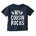 thumbnail image 1 of My Cousin Rocks Family Musician Toddler Boy Girl T Shirt Infant Toddler Brisco Brands 18M, 1 of 6