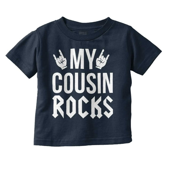 My Cousin Rocks Family Musician Toddler Boy Girl T Shirt Infant Toddler Brisco Brands 18M