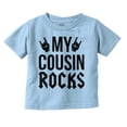 thumbnail image 1 of My Cousin Rocks Family Musician Toddler Boy Girl T Shirt Infant Toddler Brisco Brands 3T, 1 of 6