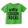 thumbnail image 1 of My Cousin Rocks Family Musician Toddler Boy Girl T Shirt Infant Toddler Brisco Brands 6M, 1 of 6