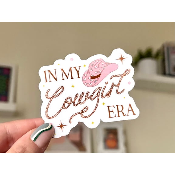 My Cowgirl Era Retro Waterbottle Western Country Style Sticker