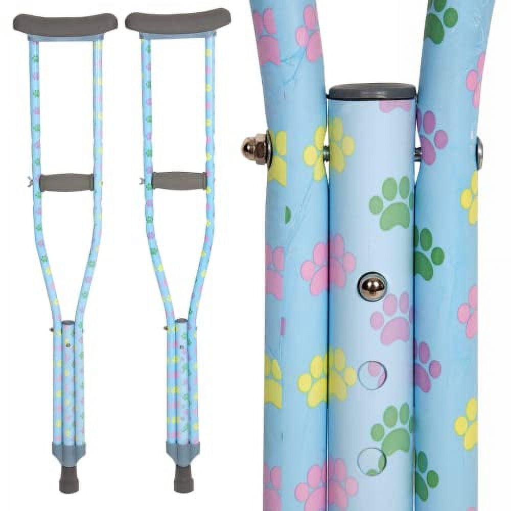 "Orthopedic Crutches, Adjustable Handgrip & Length (5'2"" 5'10
