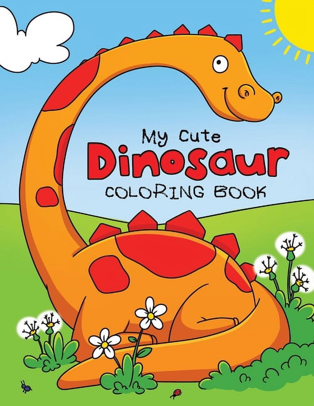 Dinosaur Coloring Book: Large Dinosaur Coloring Books for Kids Ages 4-8 -  Dino Colouring Book for Children with 60 Pages to Color - Great Gift