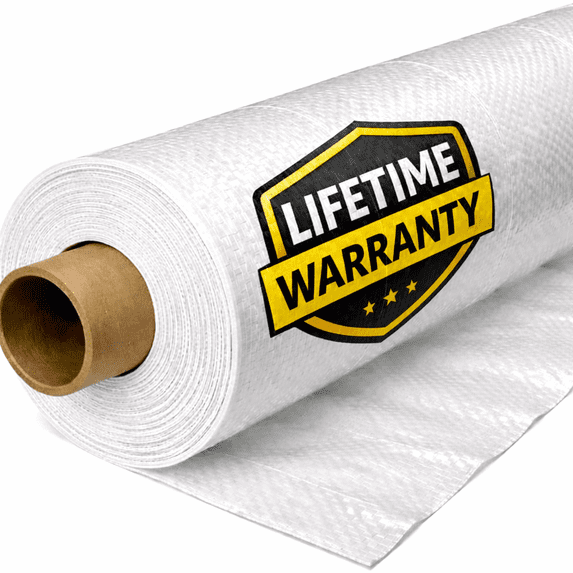 My DIY Center WhiteCap Pure White 4 ft x 200 ft, Cross Woven Polyethylene Drop Cloth