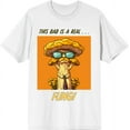thumbnail image 1 of My Dad Is A Real Fungi Dad Jokes for Father's Day Adult White Crew Neck Short Sleeve Tee-Small, 1 of 2