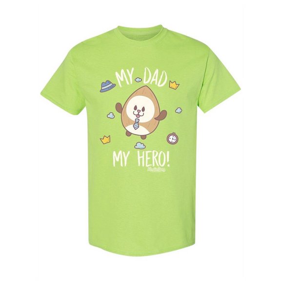 My Dad Is My Hero! Almondog T-Shirt Women -Electural Designs, Female Small