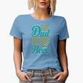 thumbnail image 1 of My Dad Is My Hero, Father's Day, Baby Blue T-Shirt, Small, 1 of 5