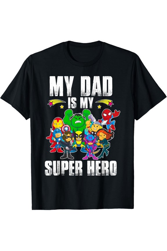 My Dad Is My Superhero Father's Day Daddy Hero Toddler Boy T-Shirt