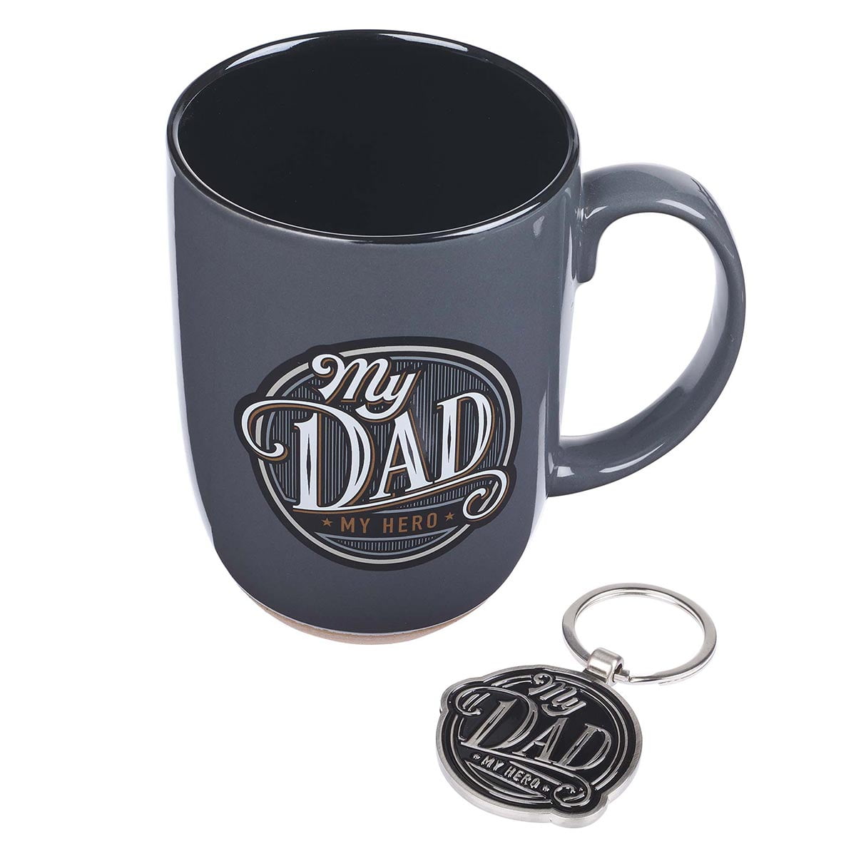 My Dad, My Hero Ceramic Mug and Keyring Gift Set for Men