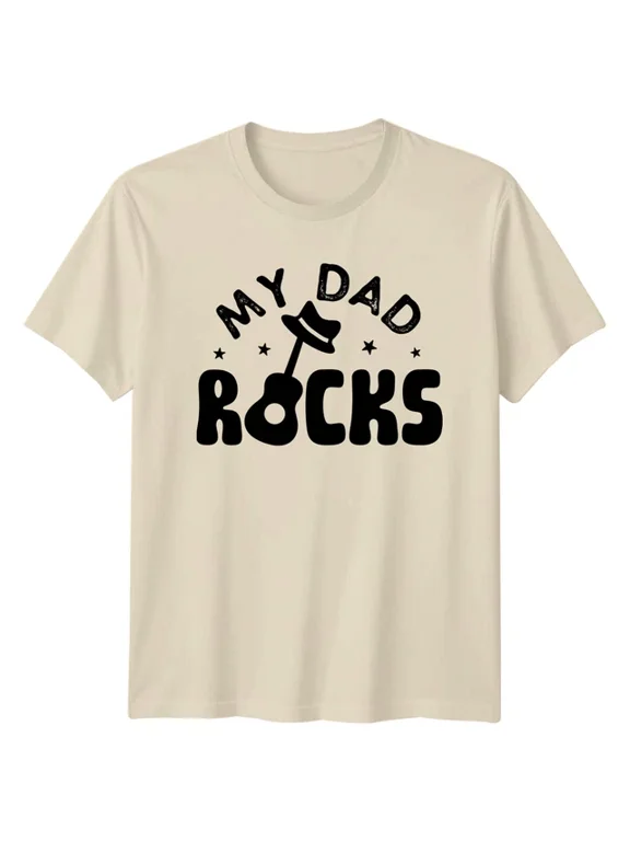 My Dad Rocks Guitar Fathers Day Music Design T-shirt