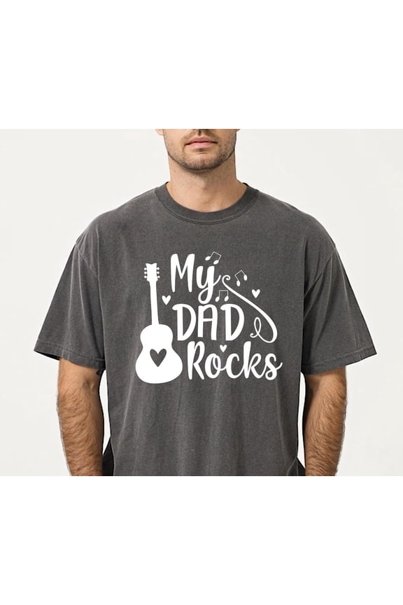 My Dad Rocks Shirt, Shirt For Musician Dads, Guitar Dad Shirt, Funny Shirt For Fathers Day, Cute Gift For Dad, Fathers Day
