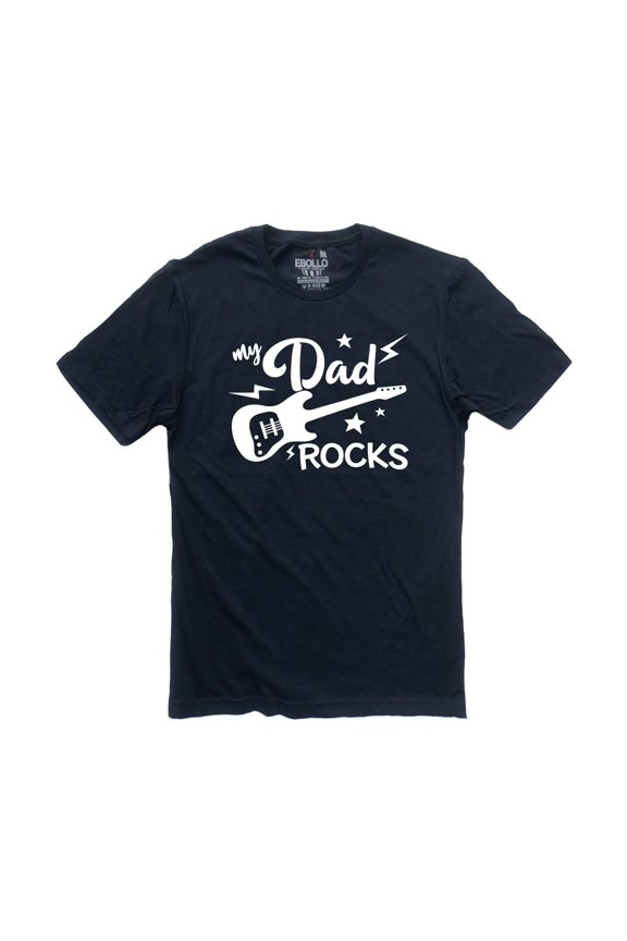 My Dad Rocks TShirt Funny Rock Music Fatheramp39s Day Gift