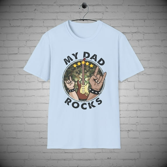 My Dad Rocks t-shirt, Father's Day Gift, Dad Gift, Guitar Dad Tee