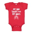 thumbnail image 1 of My Dad Taught Me My ABG's Baby Bodysuit One Piece 24 mo Red, 1 of 3