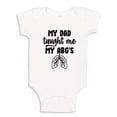 thumbnail image 1 of My Dad Taught Me My ABG's Baby Bodysuit One Piece NB White, 1 of 3