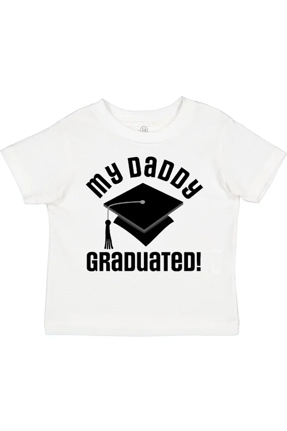 My Daddy Graduated College Graduate Toddler T-Shirt Childs Clothing TODDLER SHORT SLEEVE TEE BELLA CANVAS 3001T