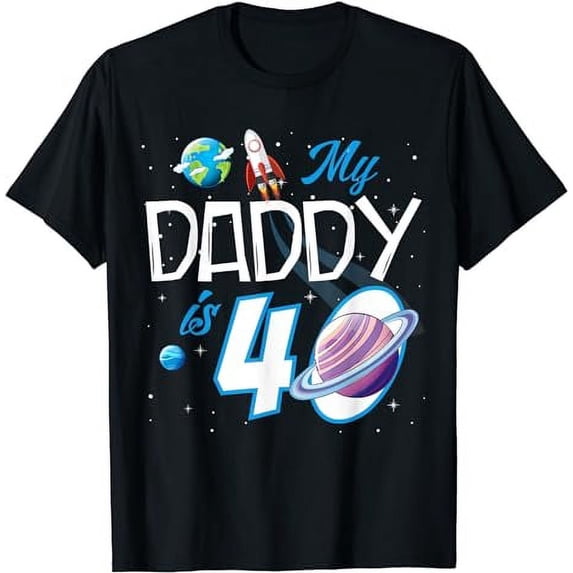 My Daddy Is 40 Years Funny Dad Father 40th Years Birthday T-Shirt
