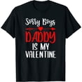 thumbnail image 1 of My Daddy Is My Valentine Toddler Apparel, Funny Youth Girls T-Shirt, 1 of 5