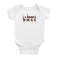 thumbnail image 1 of My Daddy Rocks Funny Baby Romper Boy Girl Unisex, 1 of 5