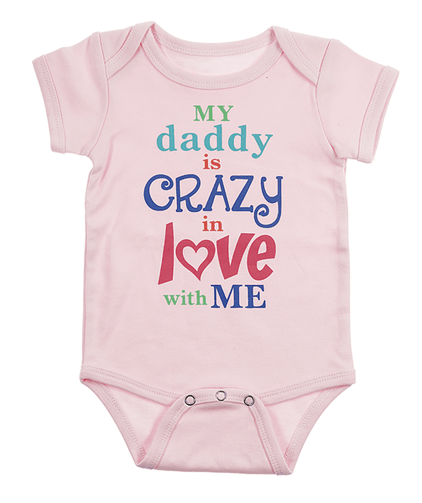 My Daddy is Crazy in Love With Me Baby Onesie - By Ganz