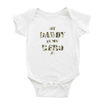 thumbnail image 1 of My Daddy is My Hero Cute Baby Bodysuit Boy Girl Unisex, 1 of 5