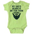 thumbnail image 1 of My Dads Beard is Better Than Yours Romper Boys or Girls Infant Baby Brisco Brands 24M, 1 of 6