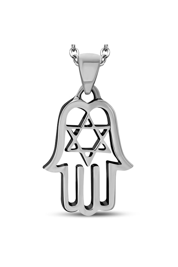 Star of David Silver Pendant – 925 Sterling Silver Pendant with Adjustable Silver Chain – Special Design – Symbol of Courage, Strength, and Loyalty Jewelry Pendant