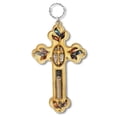 thumbnail image 1 of My Daily Styles Wooden Religious Christian Cross Holy Soil Simulated Gemstones Wall Decor, 1 of 1