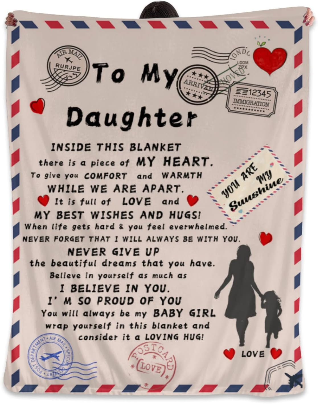 to My Daughter Blanket from Dad, Daughter Graduation Gift Ideas, Gifts
