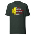 thumbnail image 1 of My Daughter Might Not Always Swing But I Do So Watch Your Mouth, Unisex, Funny Dad Quote, Softball Pride, Funny Dad Quote, Parent Quote (Heather Forest, XL), 1 of 1