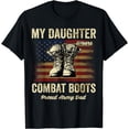 thumbnail image 1 of My Daughter Wears Combat Boots Proud Army Dad Veteran Day T-Shirt, 1 of 4