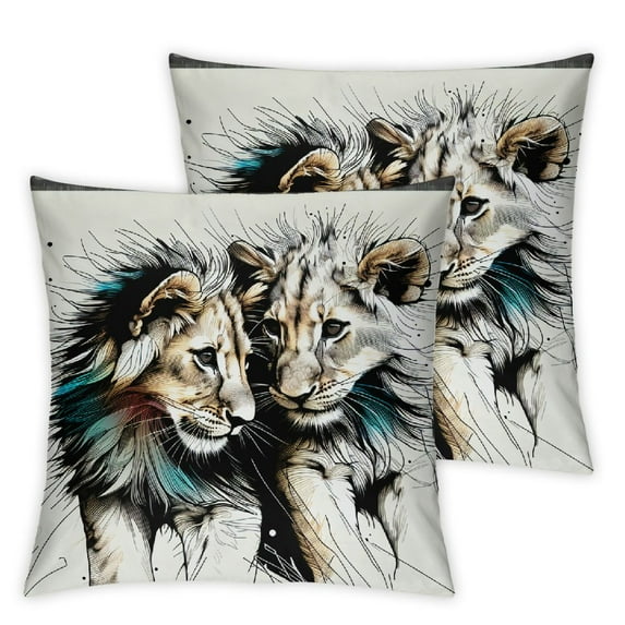 My Dear Daughter Never Forget How Much I Love You Just Do Your Best Lion Family Quote Blessing Gift For Daughter Linen Square Throw Pillow Case Decorative Cushion Cover Pillowcase Sofa