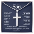 thumbnail image 1 of My Dear Son - Keep Me In Your Heart - Cross Necklace - Artisan Cross Necklace - Gift Box & Message Card, 1 of 5