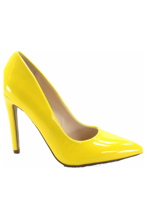 Female Classic High Heel Adult Yellow, 6.5